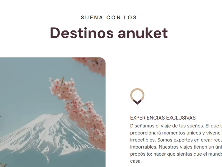 Anuket — destinos