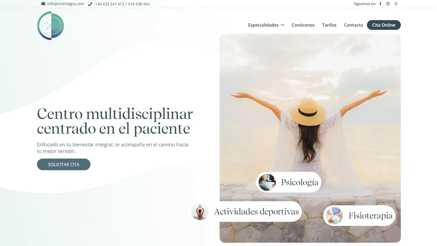 CM Integra — vista home