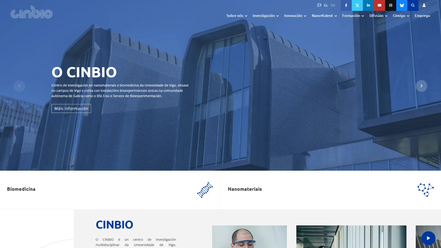 CINBIO — vista home