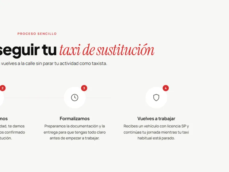 Taxi Sustitución — formulario de alta