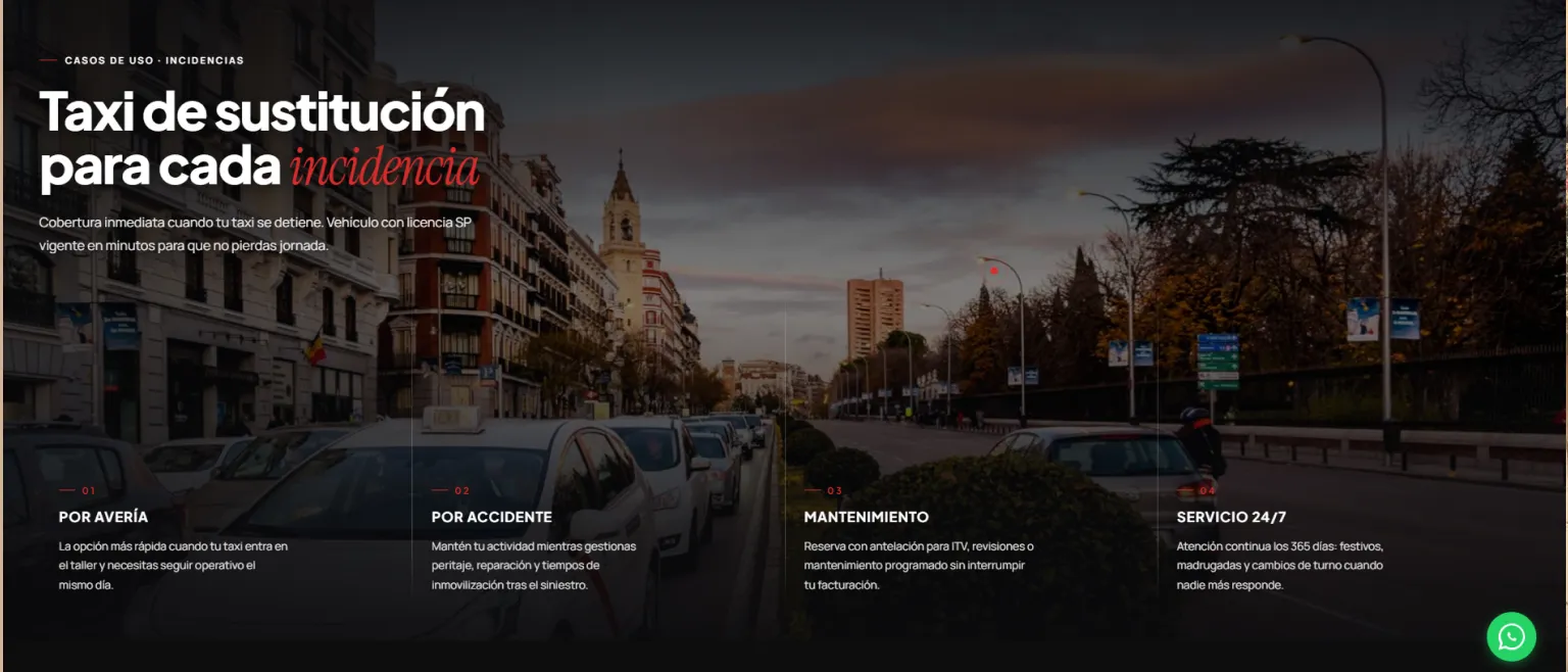 Taxi Sustitución — versión móvil