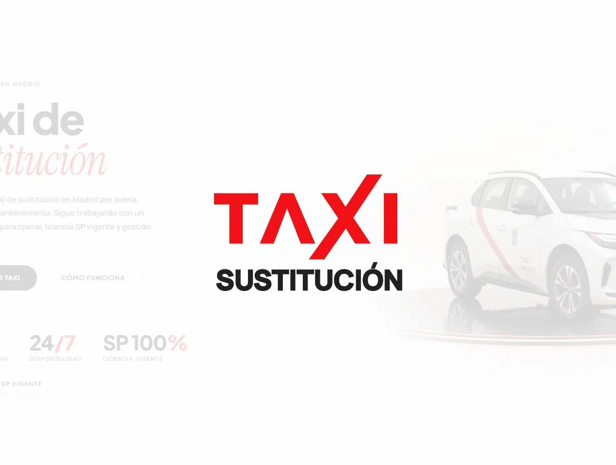 Web de Taxi Sustitución, servicio de taxistas sustitutos